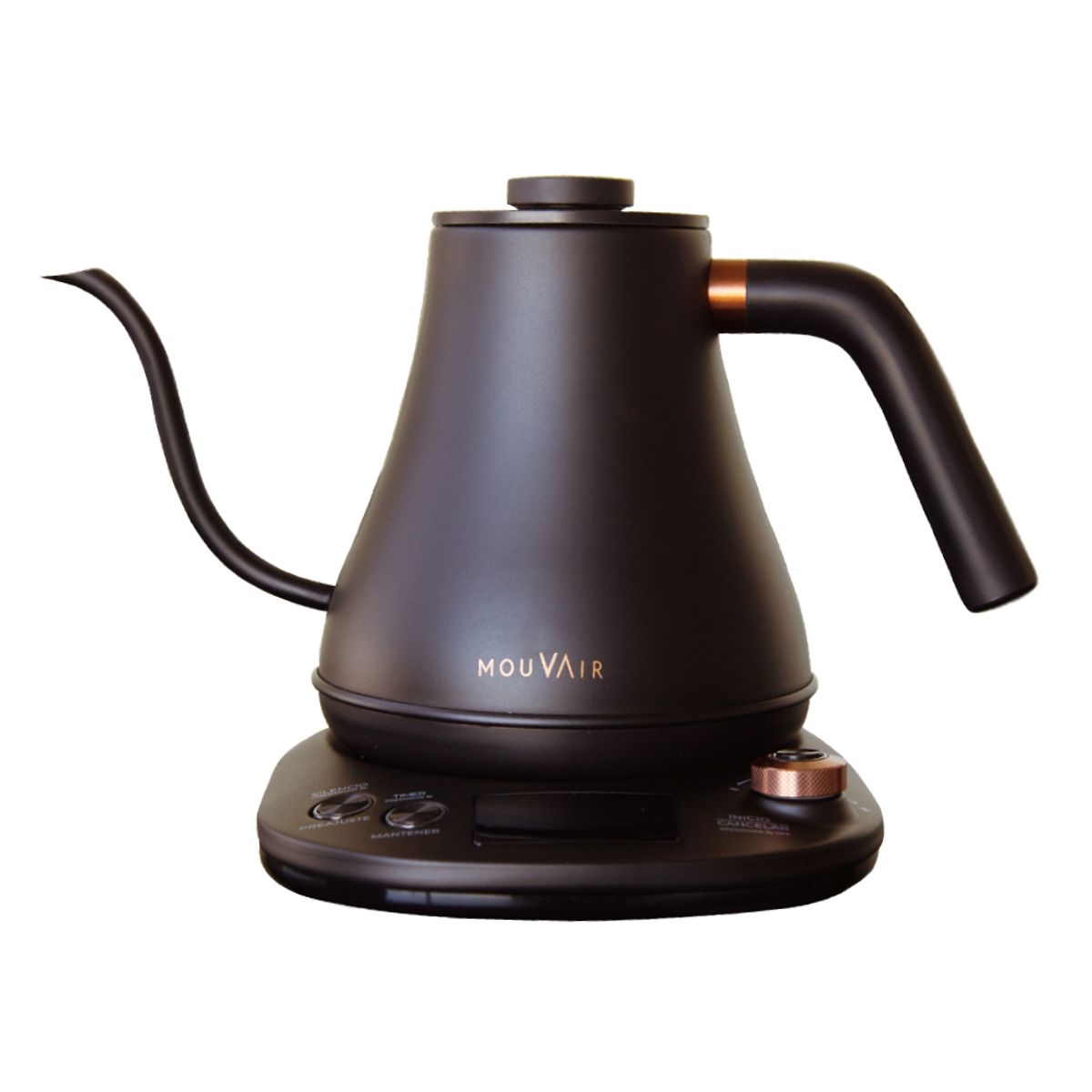 MOUVAIR - Hervidor Inteligente Mouvair Swan Negro + Molinillo de Café Eléctrico