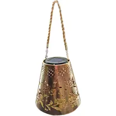 GENERICO - Lámpara Exterior Jardín Metal Carga Solar Diseño Mariposas