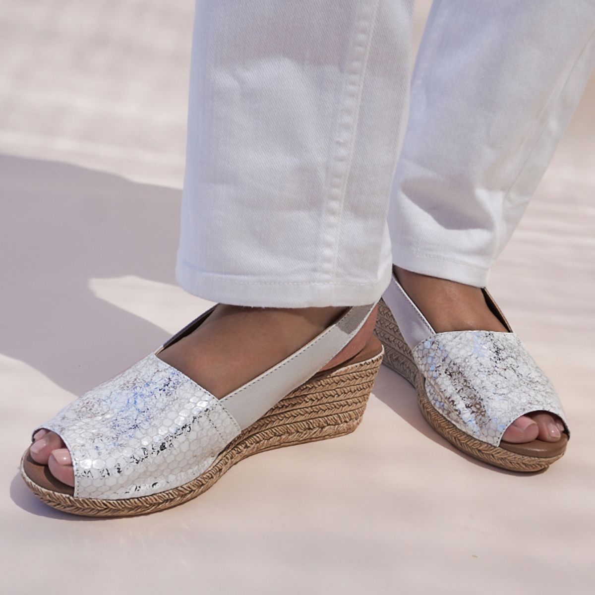 LOLA CANALES - Sandalia Cuero Susanne Blanco LOLA CANALES