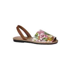 LOLA CANALES - Sandalia Cuero Jistice Multicolor