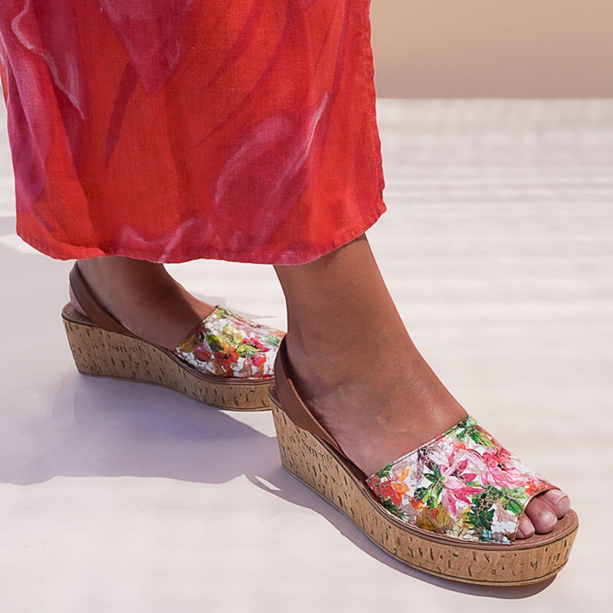 LOLA CANALES - Sandalia Cuero Eliada Multicolor LOLA CANALES