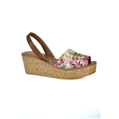 LOLA CANALES - Sandalia Cuero Eliada Multicolor