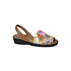 LOLA CANALES - Sandalia Cuero Anika Multicolor