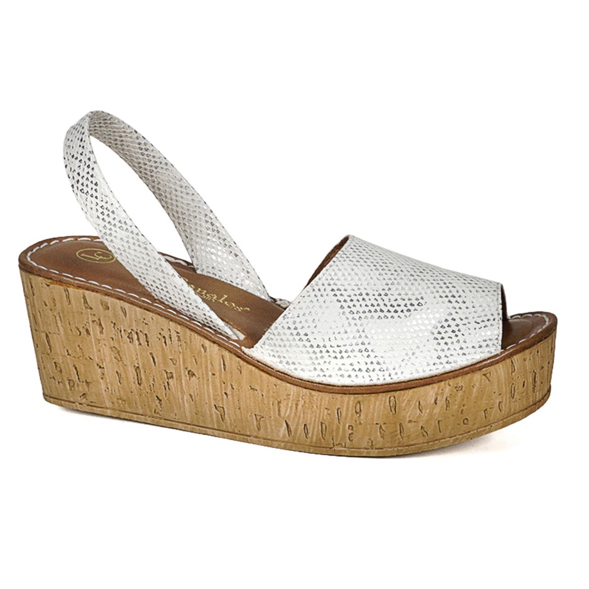 LOLA CANALES - Sandalia Eliada Blanco Plata LOLA CANALES