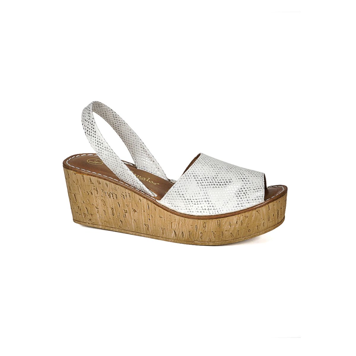 LOLA CANALES - Sandalia Eliada Blanco Plata LOLA CANALES