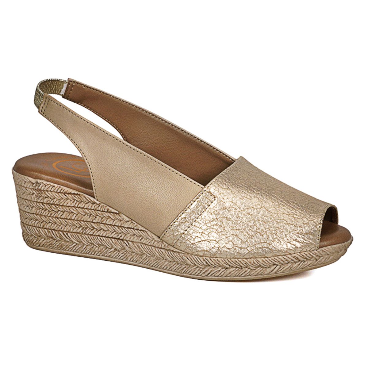 LOLA CANALES - Sandalia Cuero Susanne Dorado LOLA CANALES