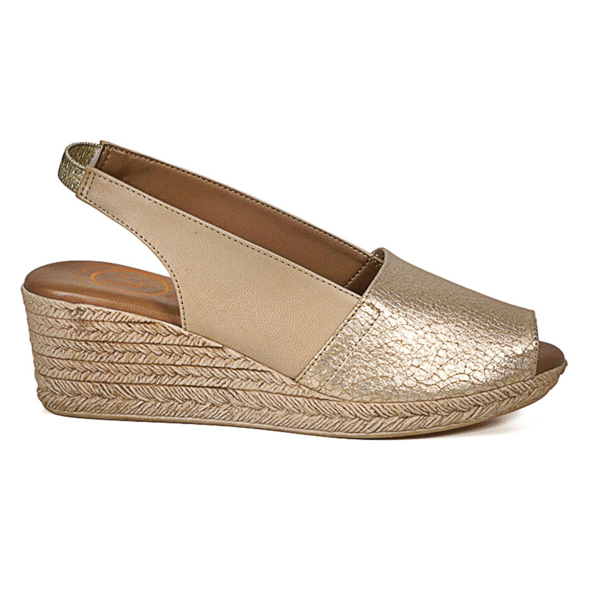 LOLA CANALES - Sandalia Cuero Susanne Dorado LOLA CANALES