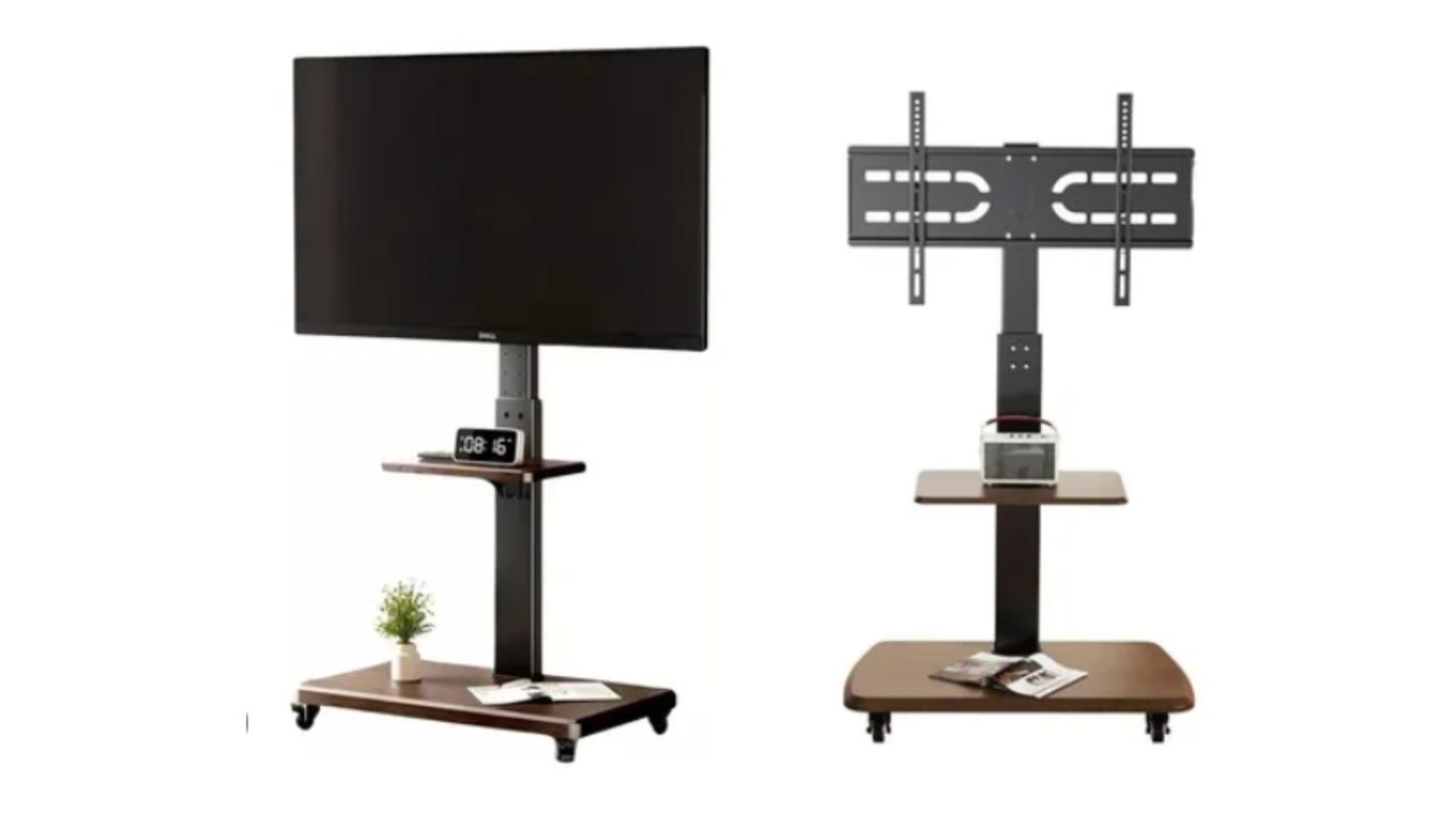 GENERICO Soporte TV 32 a 70 Pulgadas 60Kg Soporte Pedestal Stand Premium Portátil Con Ruedas