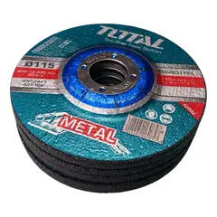 TOTAL - Pack 5 Disco Desbaste P Metal 115mm TAC2231151 Turquesa