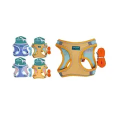 GENERICO - Set de arnés y correa talla S Color Rosado