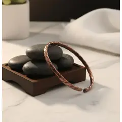 GENERICO - Pulsera de Cobre Chileno 100% Puro Trenzado - Diseño Ajustable