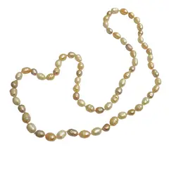 COGGIOLA - Collar Perlas De Río Rosadas Nudos