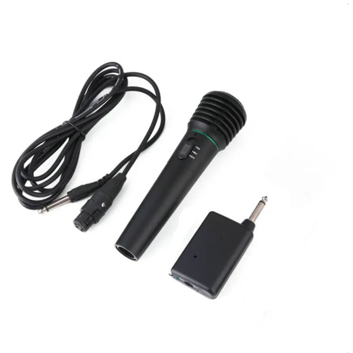 GENERICO - Micrófono Inalámbrico Alámbrico Transmisor Receptor Pro