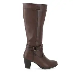 DORETTE - Bota Taco Ancho Café