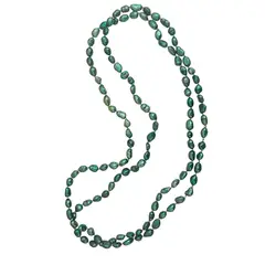 COGGIOLA - Collar Perlas De Río Magan Verde 120cm