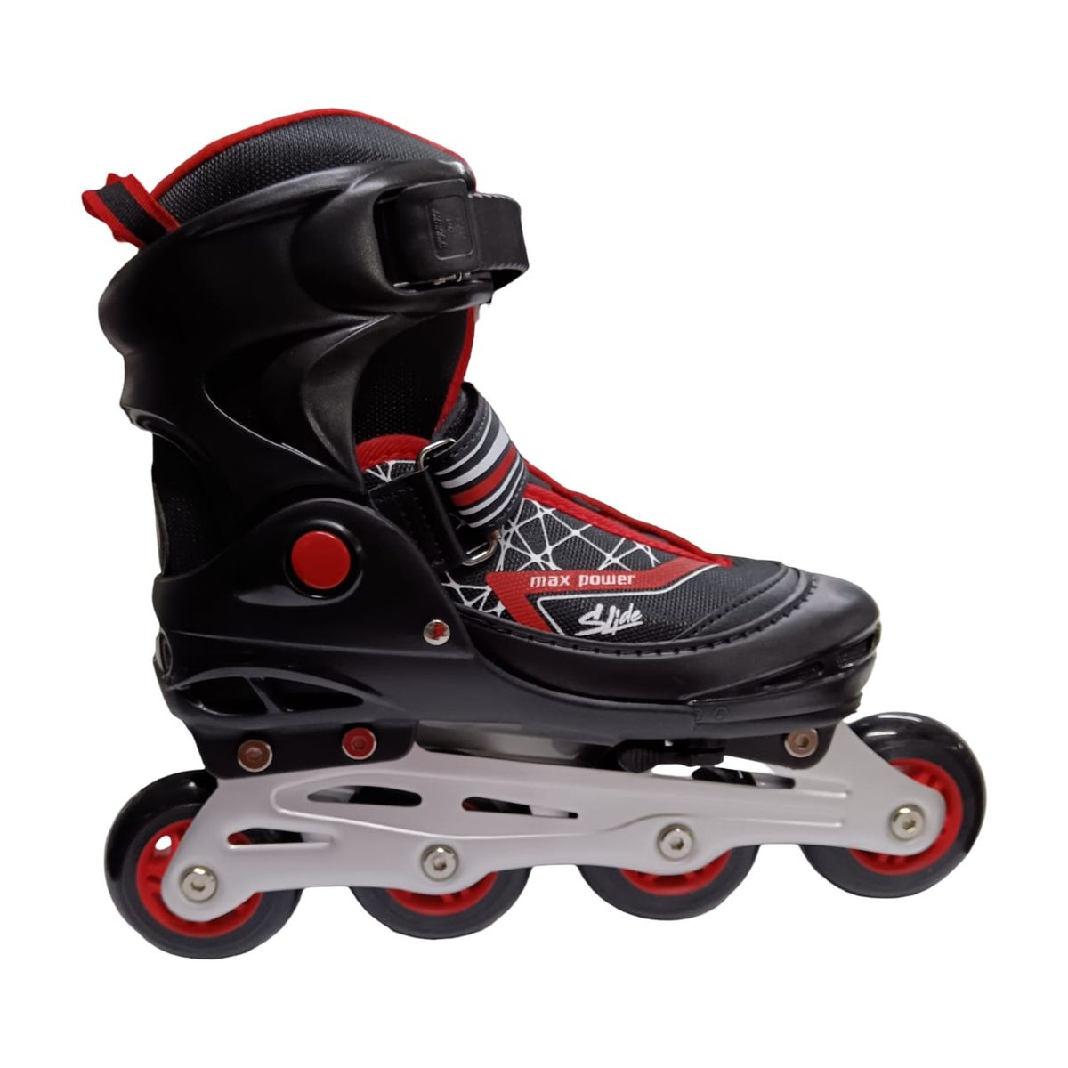 RIDER - PATIN EN LINEA SLIDE NEGRO ROJO 40-43