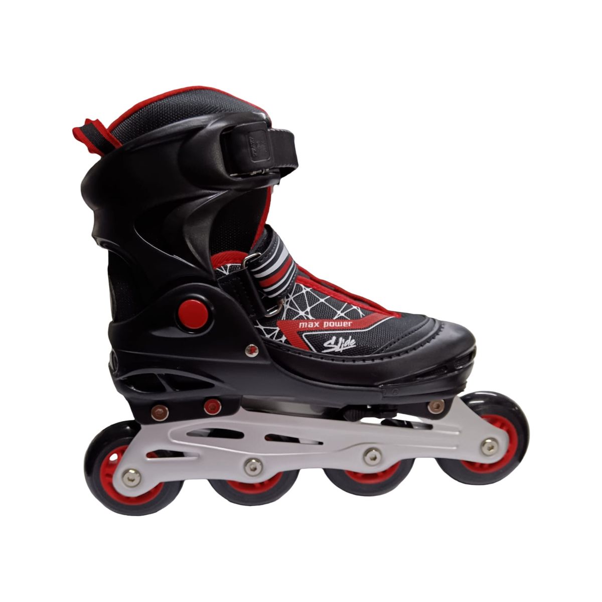 RIDER - PATIN EN LINEA SLIDE NEGRO ROJO 40-43