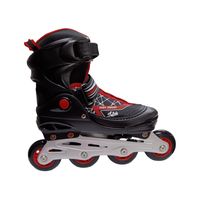 PATIN EN LINEA SLIDE NEGRO ROJO 40-43