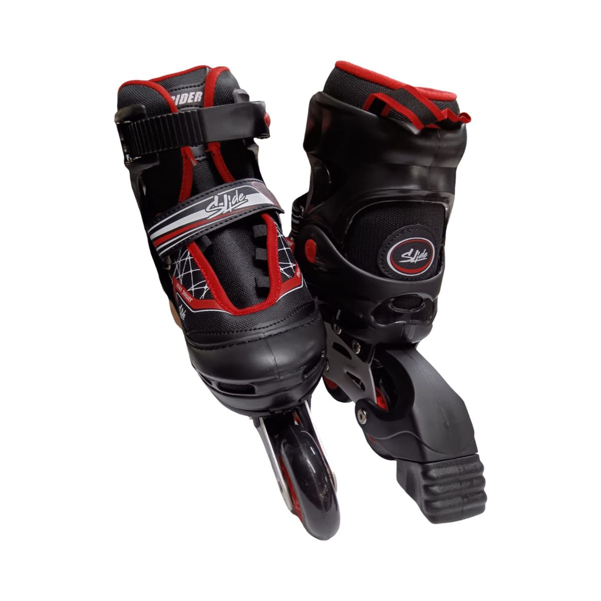 RIDER - PATIN EN LINEA SLIDE NEGRO ROJO 40-43