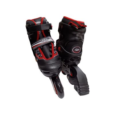 Imagen 2 del producto PATIN EN LINEA SLIDE NEGRO ROJO 40-43