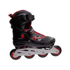 RIDER - PATIN EN LINEA SLIDE NEGRO ROJO 32-35