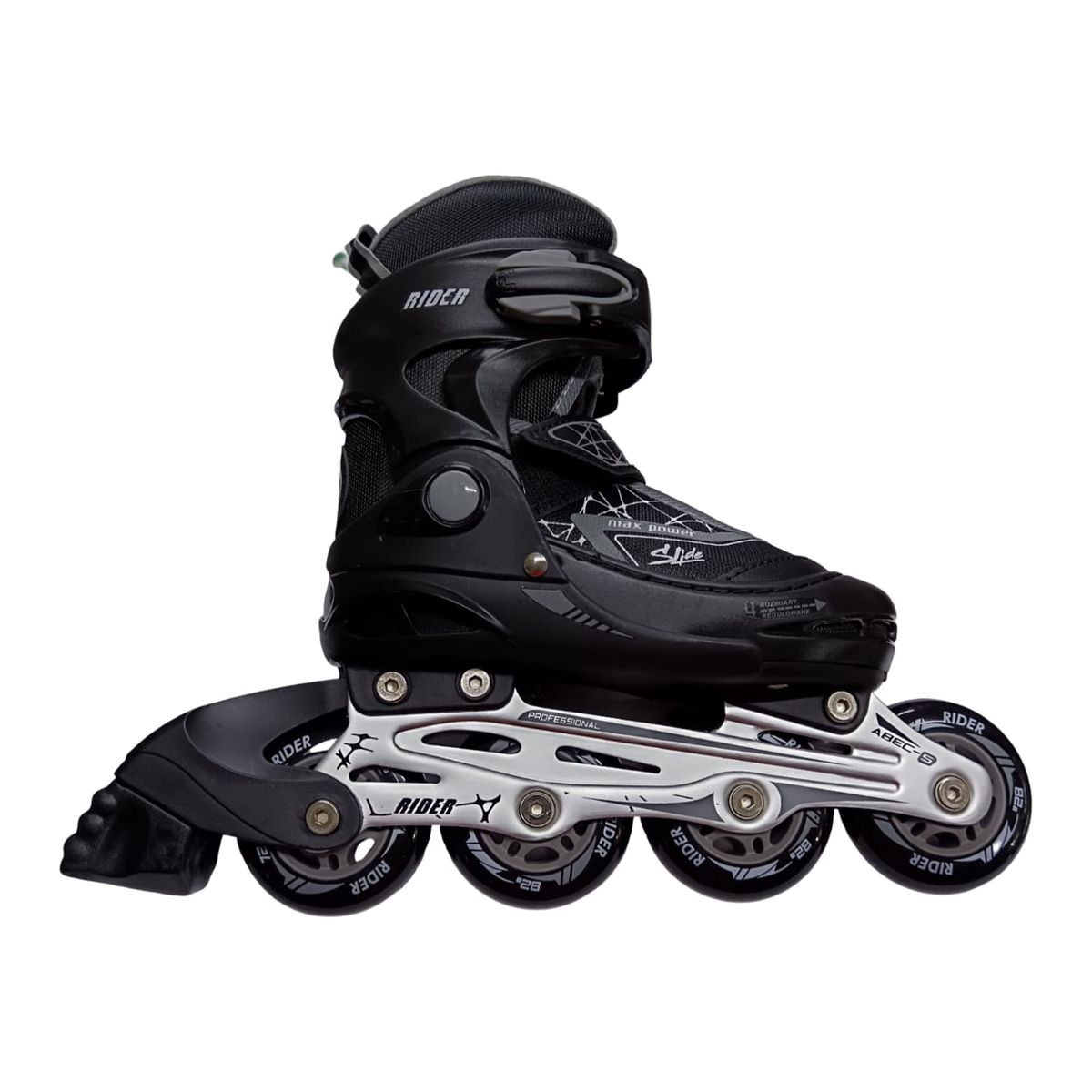 RIDER - PATIN EN LINEA SLIDE NEGROGRIS 32-35