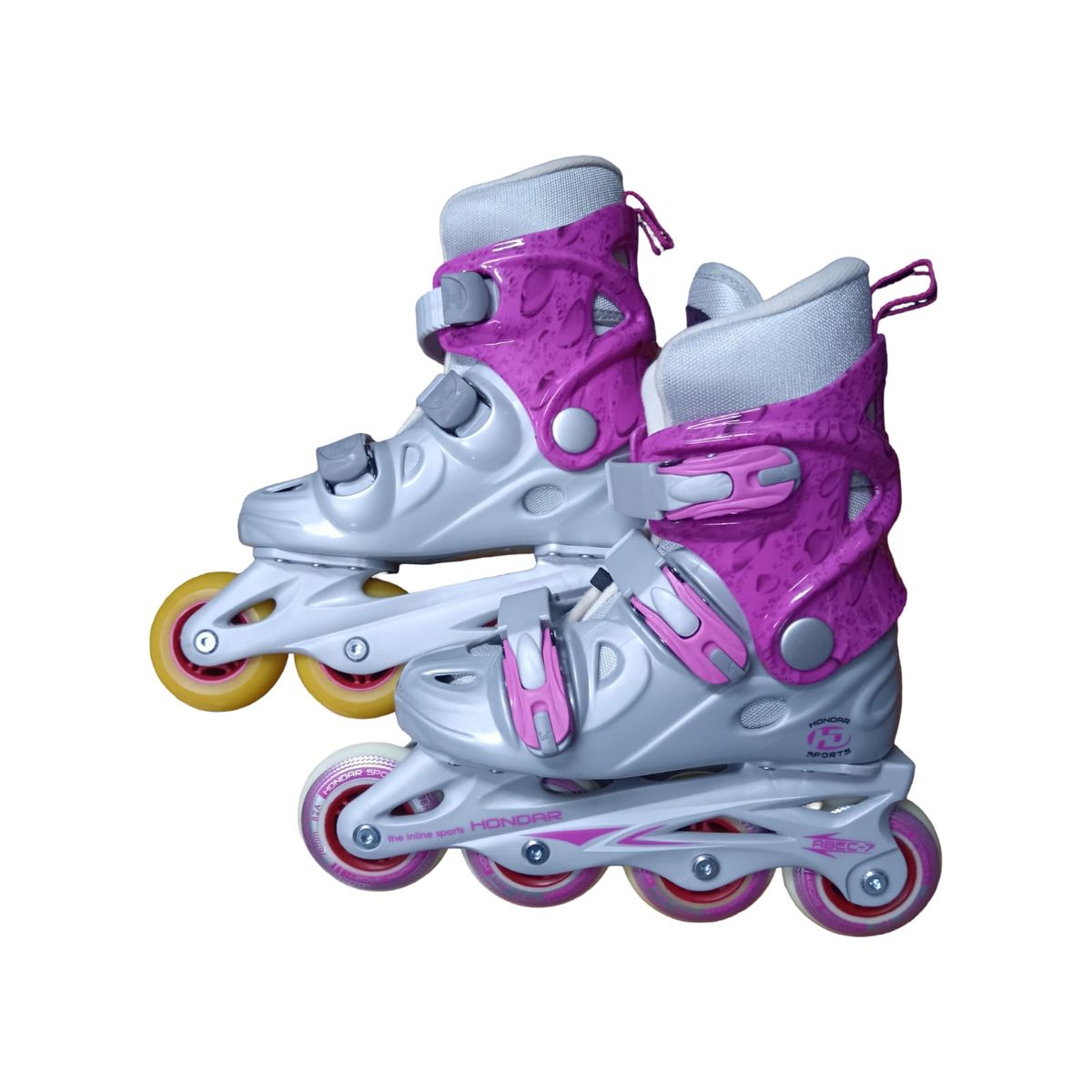 GENERICO - PATINES EN LINEA HOLY HD GRIS ROSADO Nº 33