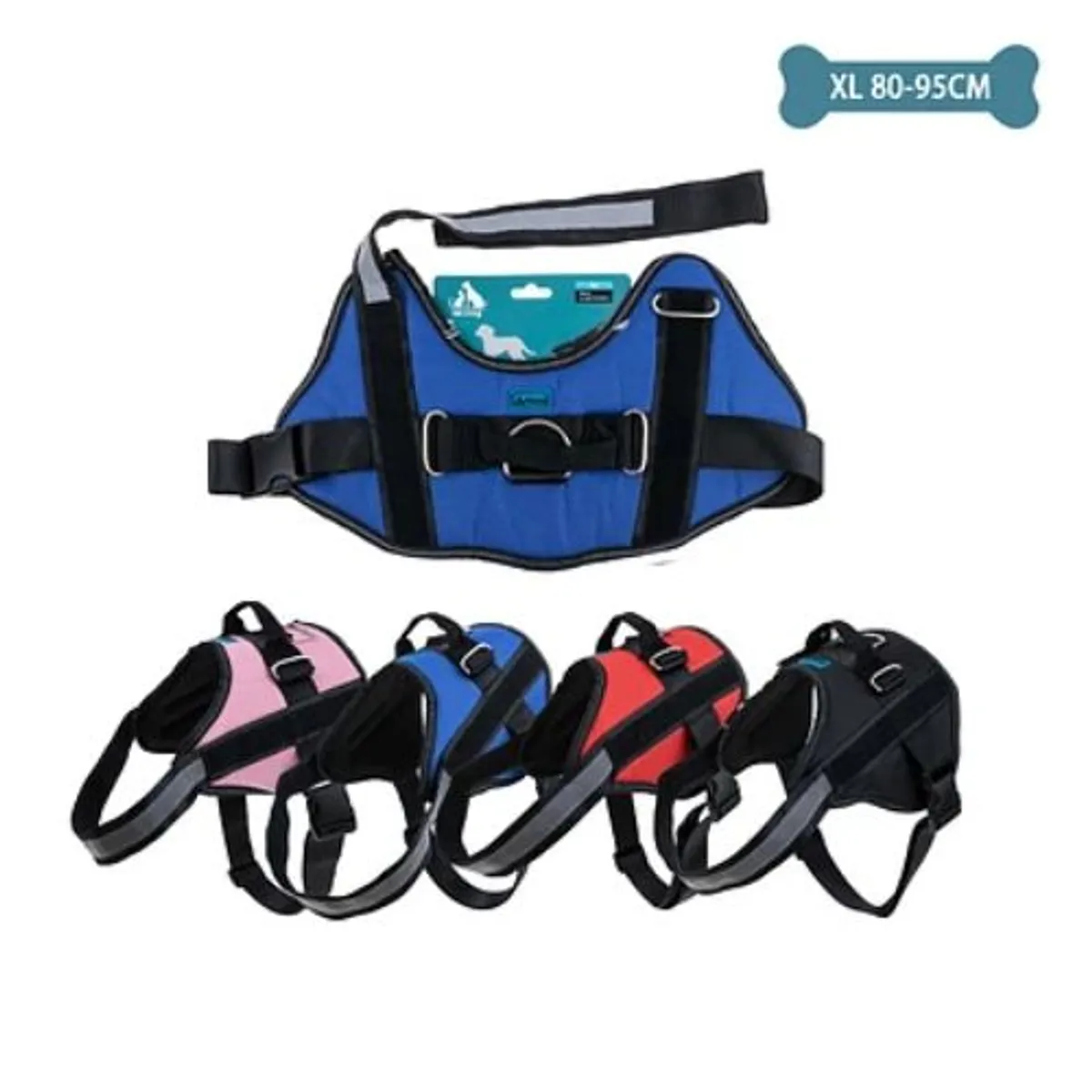GENERICO - Arnés S11 para mascotas talla XL 30-40kg 80-95cm Color Azul