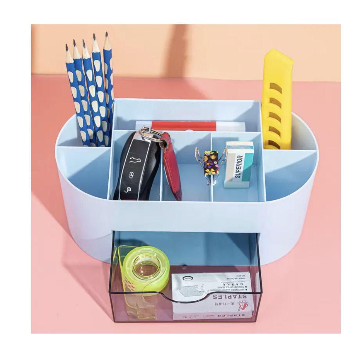 OKAY - Versátil Organizador De Lápices Escritorio Verde agua
