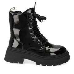 NEW WALK - Botin Plano Negro