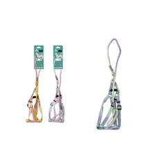 GENERICO - Set de arnés con correa degradada y mango blando 25cm120cm Color Rosa