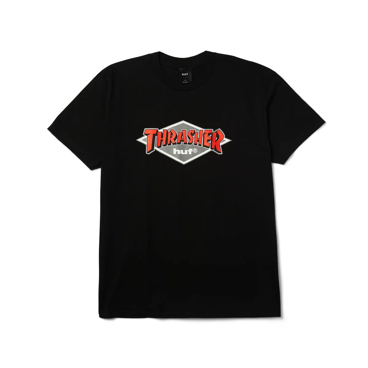 HUF - Polera HUF X THRASHER Logo SS Tee Black