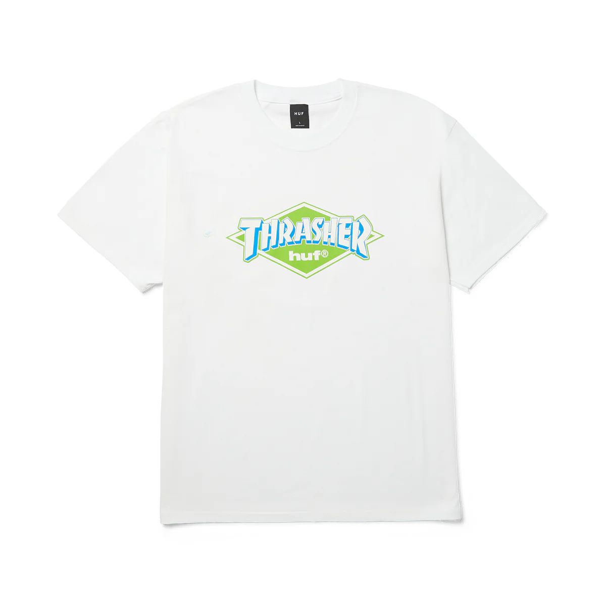 HUF - Polera HUF X THRASHER Logo Tee White