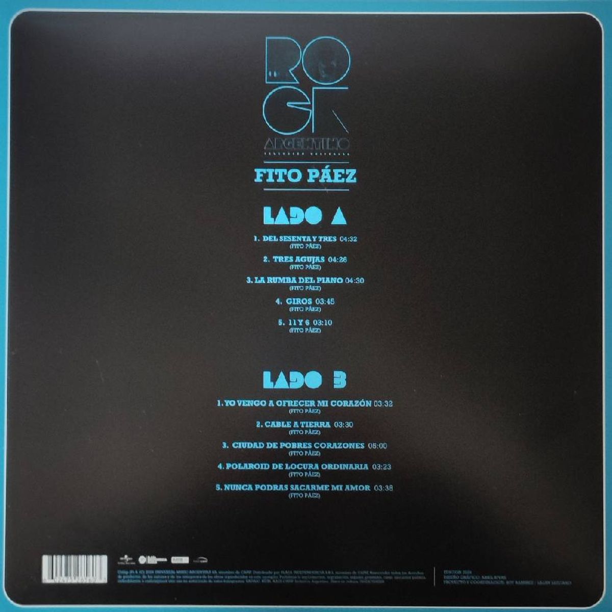 GRUPO LASER DISC - VINILO FITO PAEZ SERIE ORO ROCK NACIONAL 1LP