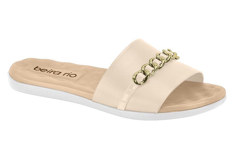Sandalia Plana Beige