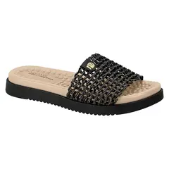 MODARE - Sandalia Plana Negro