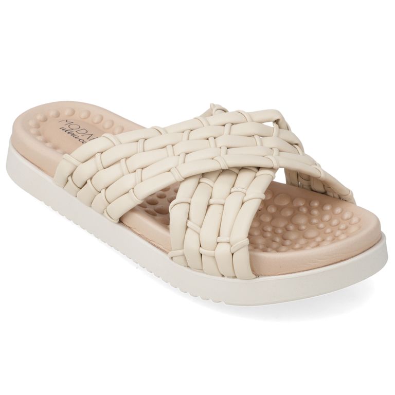 Sandalia Plana Blanco