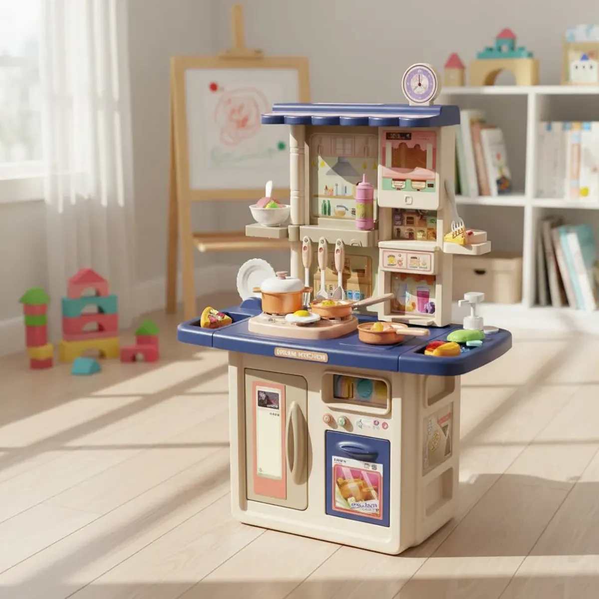 GENERICO - Cocina Infantil De Juguete con Accesorios 65CM Sonido Luz Interactiva