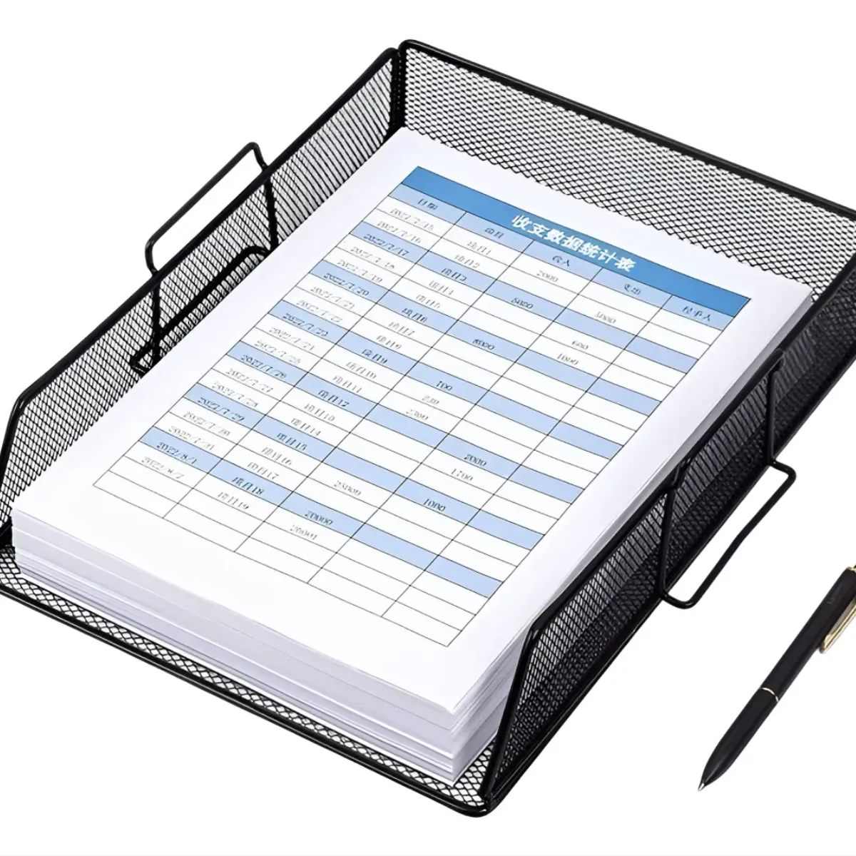 OKAY - Portapapeles Organizador Metal De Escritorio Apilable