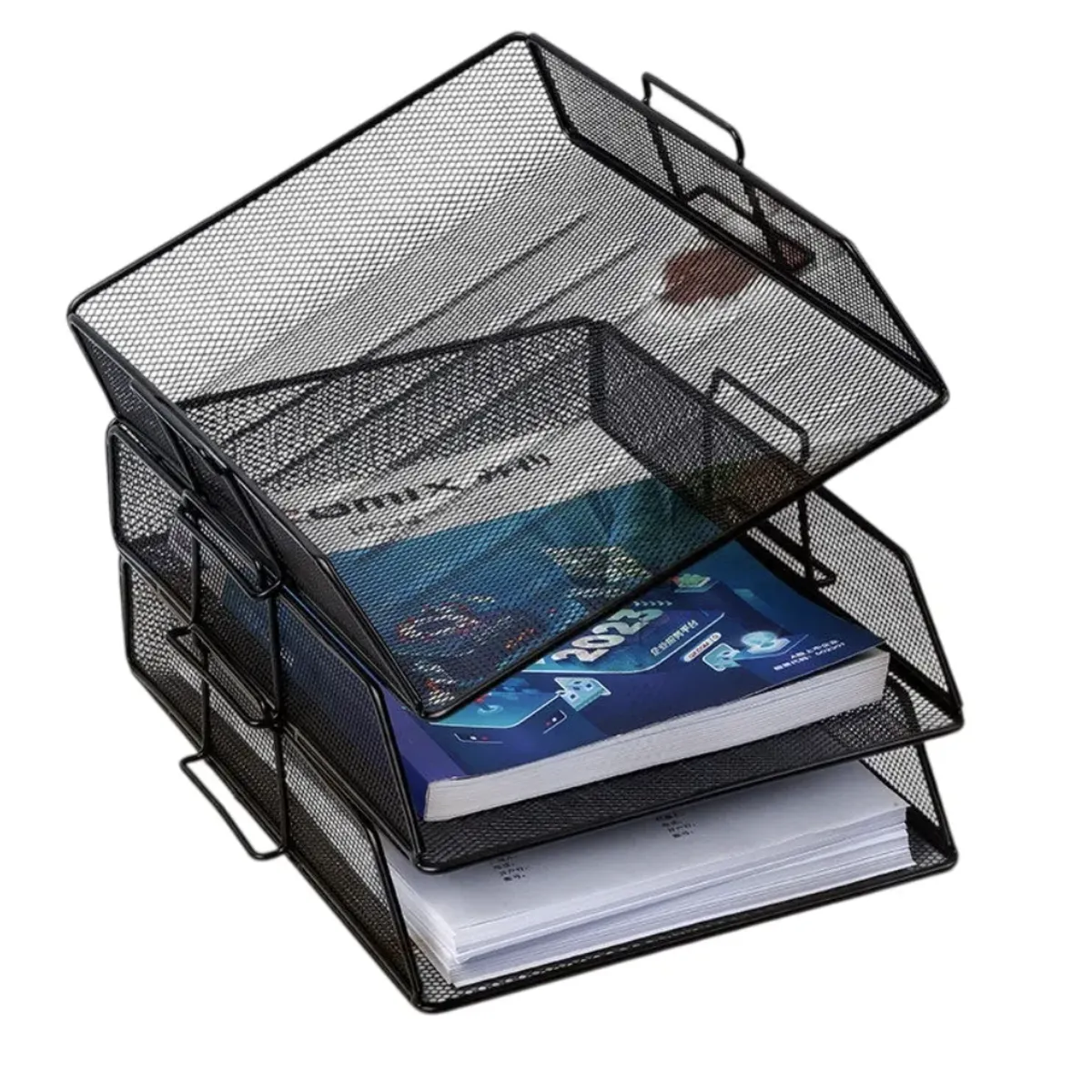 OKAY - Portapapeles Organizador Metal De Escritorio Apilable