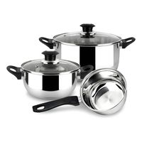 Batería De Cocina 5 Piezas Acero Inoxidable Style