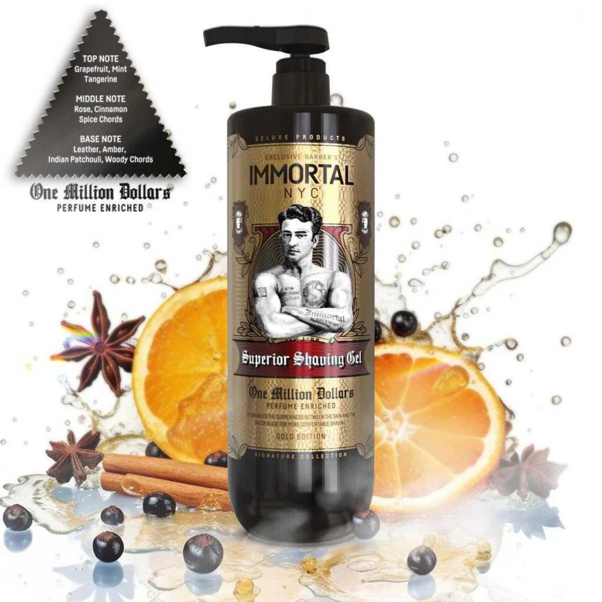 IMMORTAL NYC - Gel Afeitar Immortal NYC One Million Dollar Superior 1000 ml