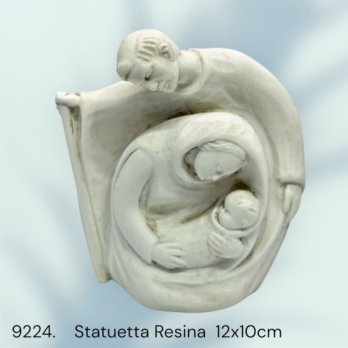 GENERICO - Estatua de la Sagrada Familia en resina de 12 cm.