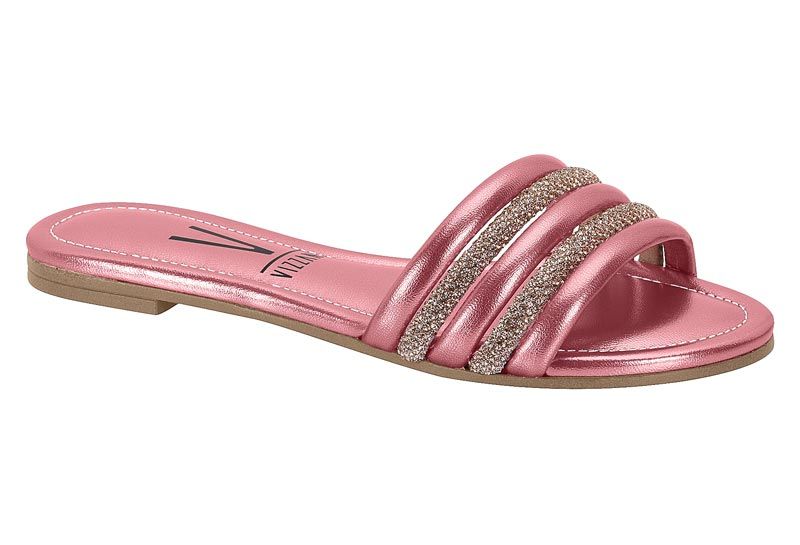 Sandalia Plana Rosa