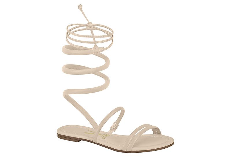 Sandalia Plana Blanco