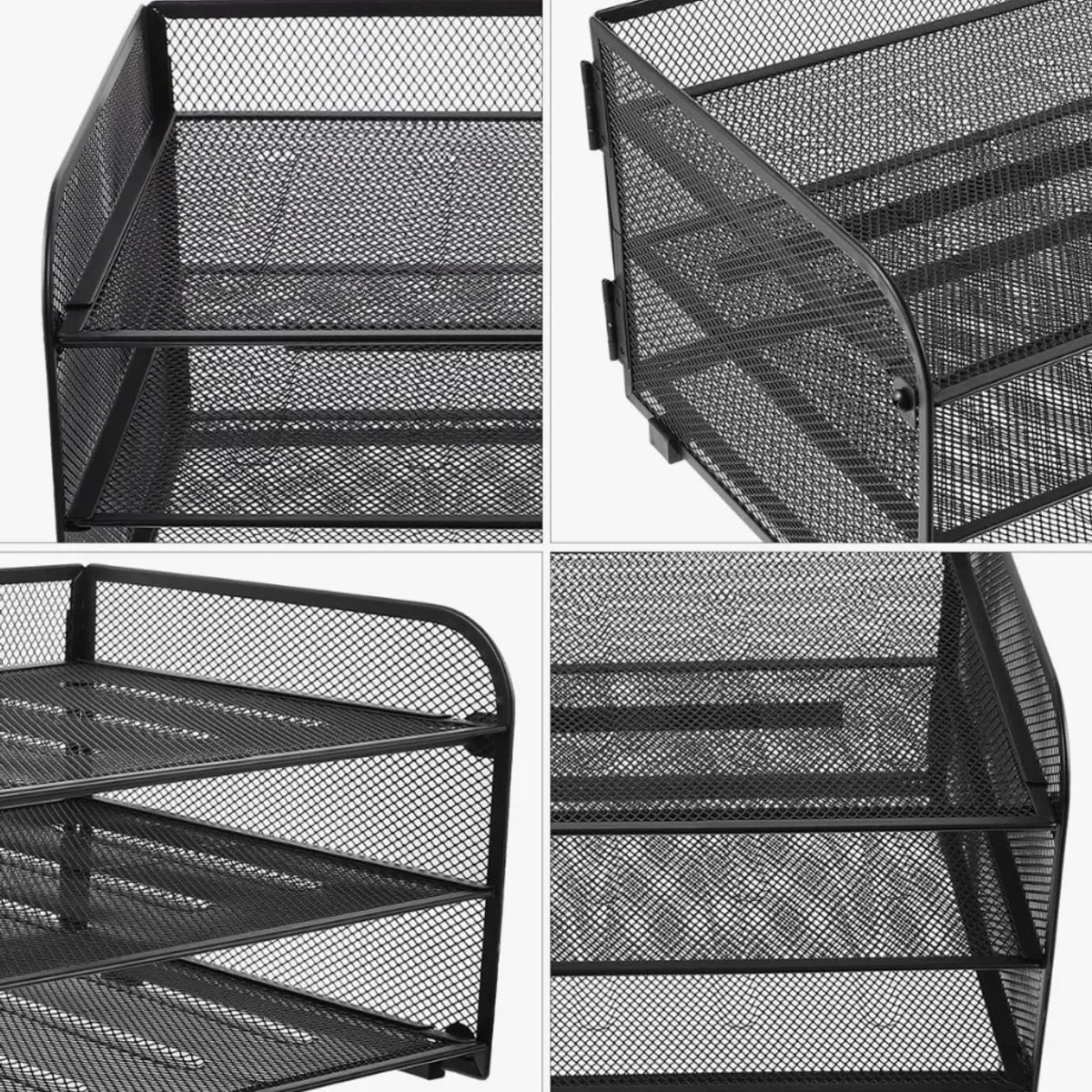 OKAY - Bandeja Metalico Organizadora De Papel De 3 Niveles