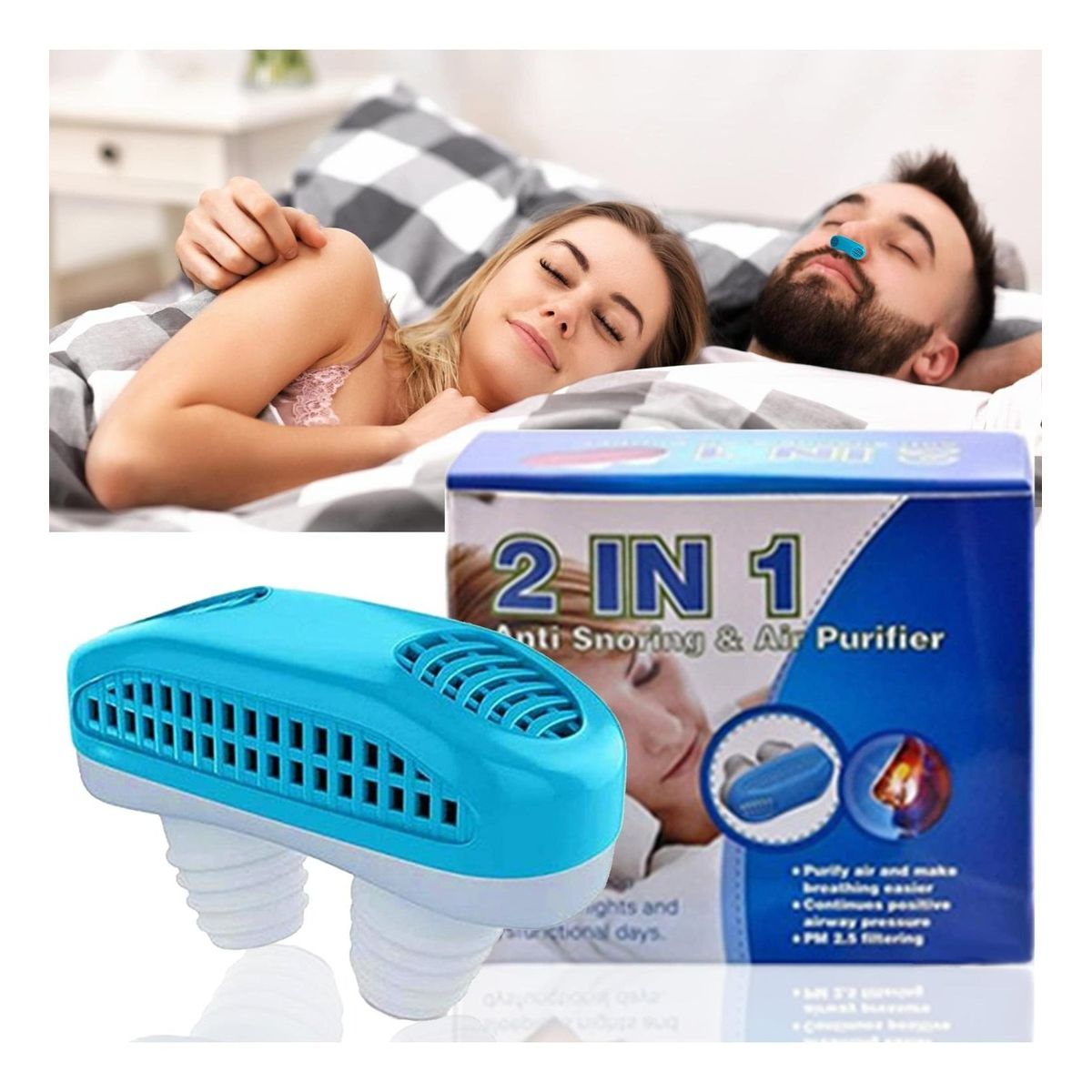 MOVI - ANTIRRONQUIDO Y PURIFICADOR DE AIRE 2 EN 1