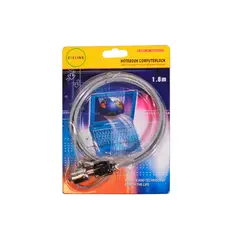 GENERICO - Candado de Seguridad con llave para Notebook, 1.8 Metros