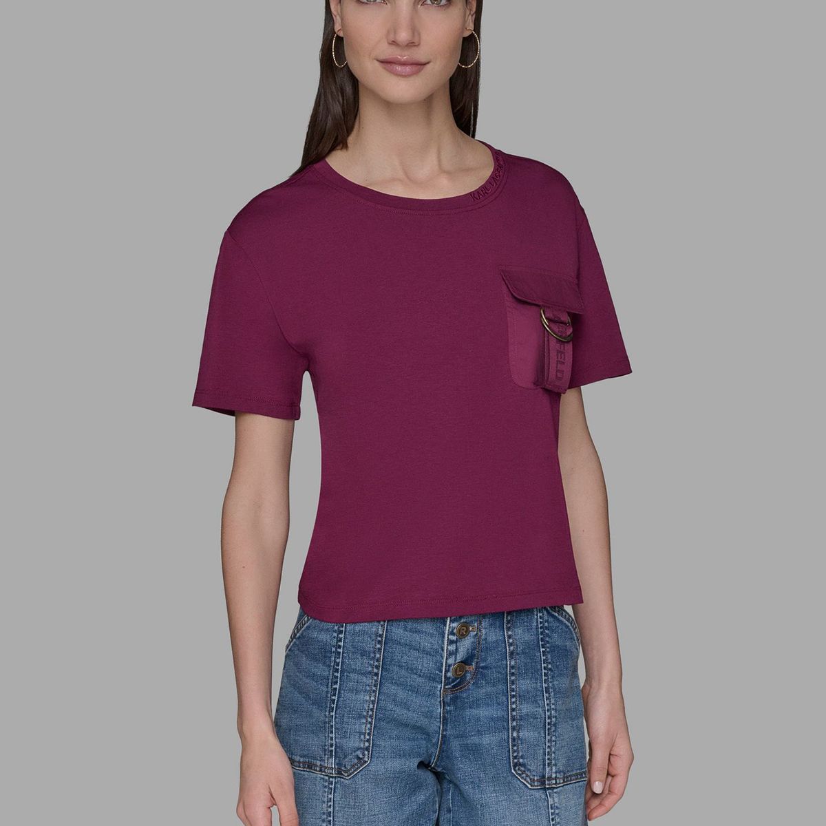 KARL LAGERFELD - Polera sin mangas y estampado C EST LA VIE