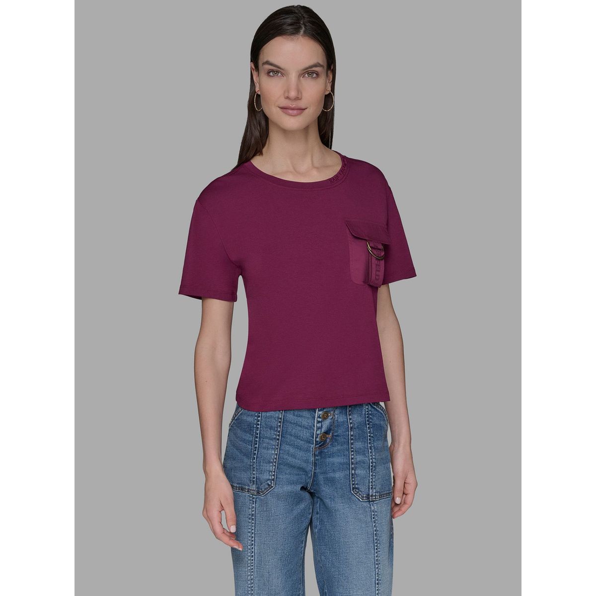 KARL LAGERFELD - Polera sin mangas y estampado C EST LA VIE